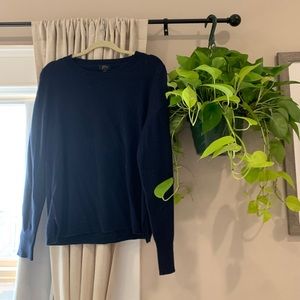NWT J Crew Cashmere Navy Blue Sweater